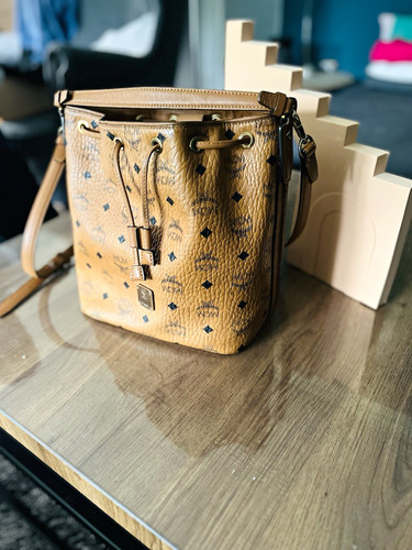 Mcm beuteltasche cognac leder - beuteltasche,