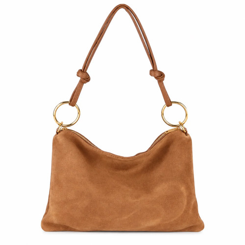 Damen wildleder schultertasche - wildleder,