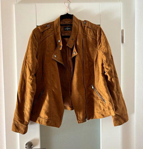 Braune damen bikerjacke a - braune,