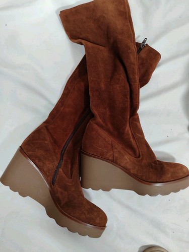 Stiefel cognac wildleder neu - cognac,