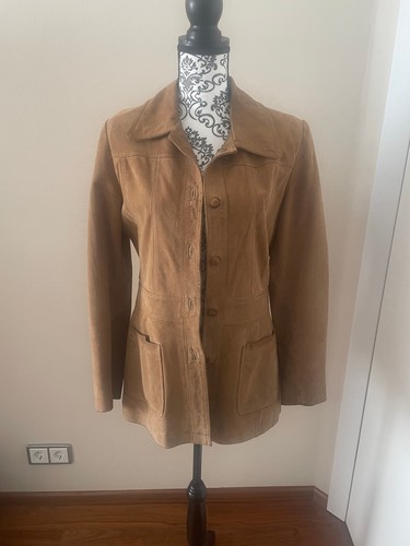 Cognac farbene lederjacke - farbene,